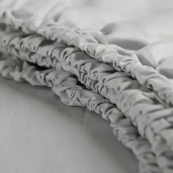 Cinderella Weekend - Простыня на приталенном топпере (до 15 см) - Хлопок - 200х210 см - Светло-серый