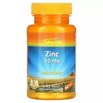 Цинк Thompson 50 мг, 60 таблеток