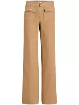 Cinq A Sept брюки Azure широкого кроя, нейтральный цвет