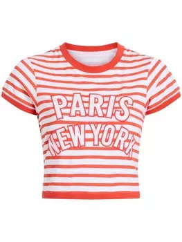 Cinq A Sept футболка Becka в полоску, белый