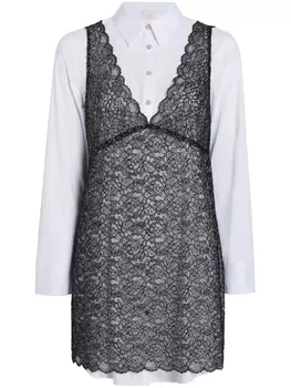 Cinq A Sept многослойное кружевное платье Catilina, черный