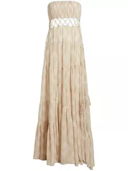 Cinq A Sept платье Cora с вырезами, нейтральный цвет