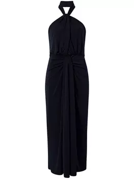 Cinq A Sept платье макси Kaily с вырезом халтер, синий