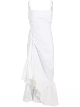 Cinq A Sept платье миди Zinnia асимметричного кроя, белый