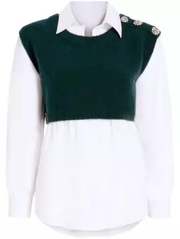 Cinq A Sept топ Alden, зеленый