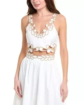 Cinq Sept Bonnie Топ, белый