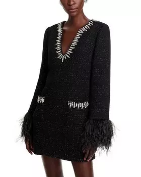 Cinq Sept Kas Статичное платье-букле, черный