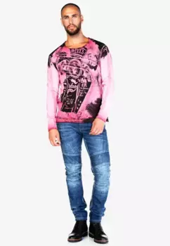 Cipo & Baxx Удобные джинсы прямого кроя с классными деталями швов, джинсовый