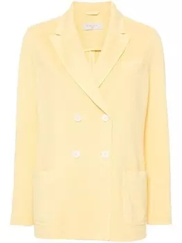 Circolo 1901 фактурный двубортный пиджак, желтый