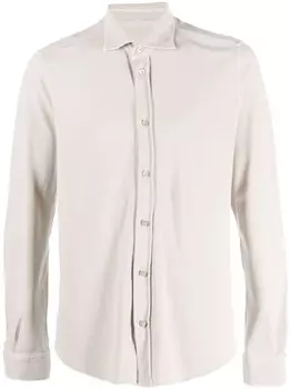 Circolo 1901 поплиновая рубашка Sabbia узкого кроя, нейтральный цвет