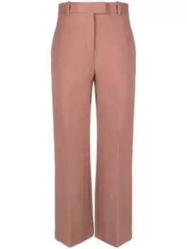 Circolo 1901 прямые брюки из смесового хлопка, розовый