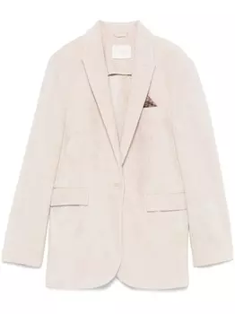 Circolo 1901 вельветовый блейзер, нейтральный цвет