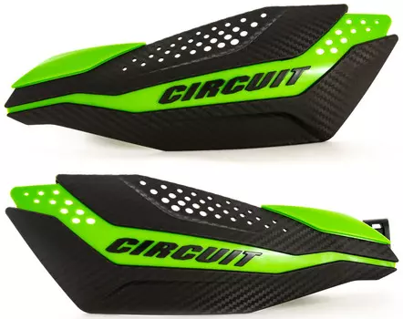 Защита на руль матоцикла Circuit Equipment DAKAR, зеленый