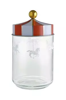 Цирковой контейнер с крышкой. Alessi, мультиколор