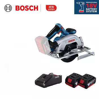 Циркулярная пила Bosch GKS 185-Li с двумя аккумуляторами