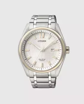 Citizen AW1244-56A Eco-Drive Супер Титановые Мужские Часы, серебряный