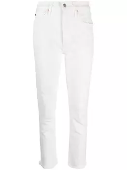 Citizens of Humanity узкие джинсы Jolene с завышенной талией, белый