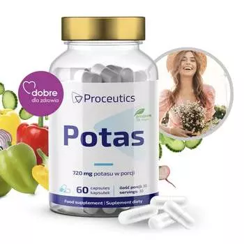Цитрат калия 360 мг, пищевая добавка, 60 капсул. Proceutics