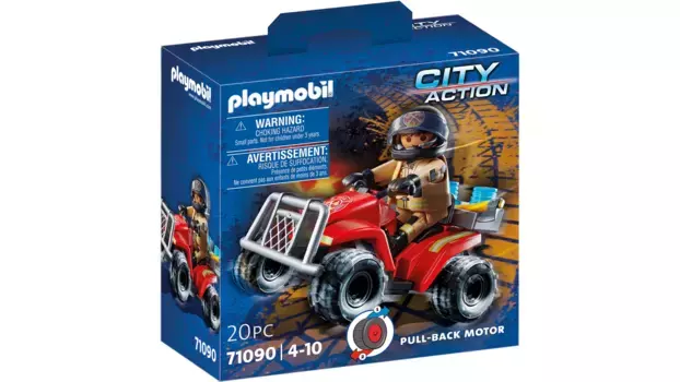 City action скоростной квадроцикл пожарной охраны Playmobil