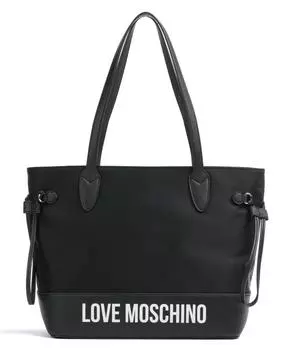 City Lovers Шоппер Нейлон, искусственная кожа Love Moschino, черный