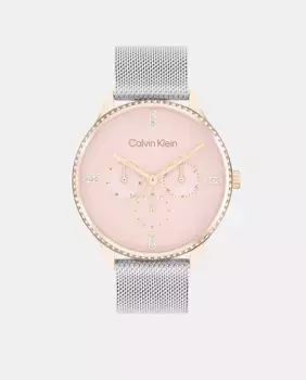 CK Dress 25200374 многофункциональные женские часы из стали Calvin Klein, серебряный