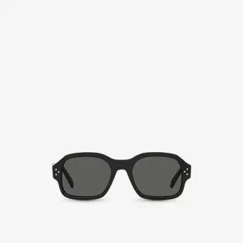 Cl40266u солнцезащитные очки из ацетата в квадратной оправе Celine, черный