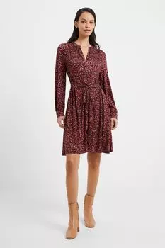 Clara Meadow черное трикотажное платье French Connection, черный