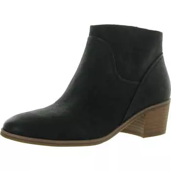 CLARAL женские кожаные ботильоны с верхом из кожи Lucky Brand, цвет black sparta