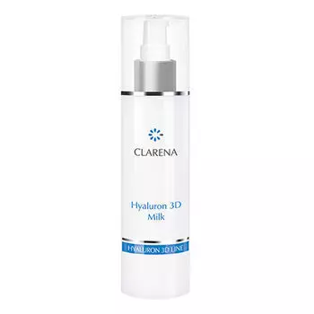 Clarena Hyaluron 3D Line увлажняющее молочко для снятия макияжа с 3 видами гиалуроновой кислоты, 200 мл