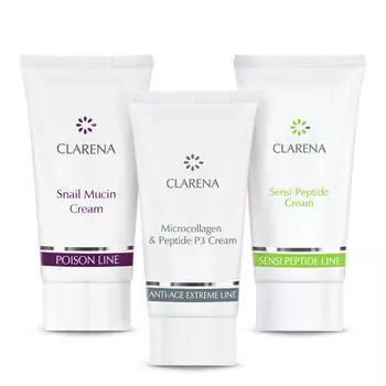 Clarena, Набор косметики для лица, 3 шт
