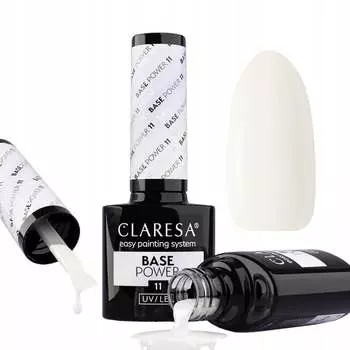 Claresa, Base Power 11, Бескислотная основа для наращивания гибридных ногтей, 5 г