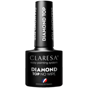 Claresa Diamond Top No Wipe верхнее покрытие для гибридных лаков, 5 г