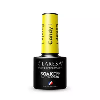 Claresa Гибридный лак Soak Off UV/LED Candy 1 5г
