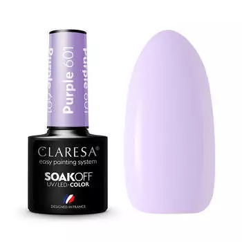Claresa Гибридный лак Soak Off UV/LED Purple 601 5г