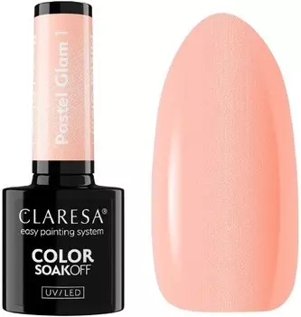 CLARESA HYBRID POLISH PASTEL GLAM 1–5 г, 4 МАССЫ