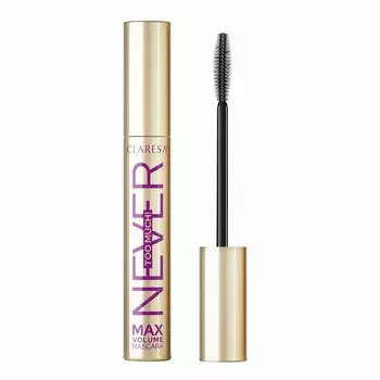 Claresa, Never Too Much!, тушь для объема, 10 г
