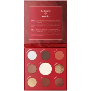 Claresa палетка теней для век hottie fire, 12 г