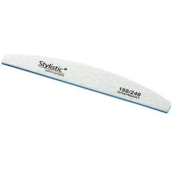 Claresa Stylistic надфиль-лодочка 180/240 для гвоздей, 1 шт.