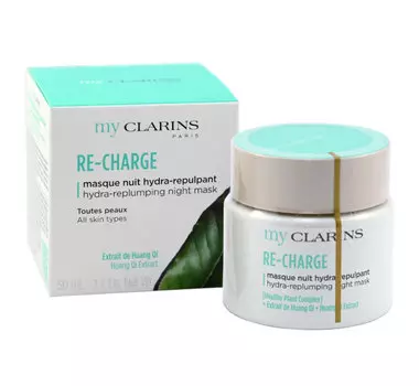 Clarins, My Clarins, Re-charge Hydra Replumping Night Mask, Маска для лица, 50 мл