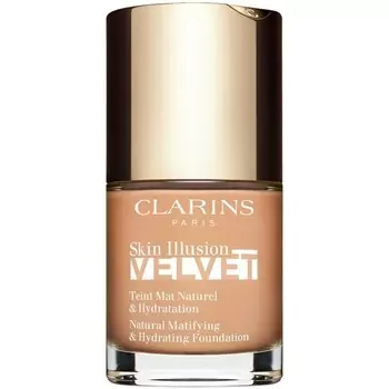 Clarins Skin Illusion Velvet, жидкая тональная основа с матовым финишем и питательным эффектом, оттенок 109С, 30 мл