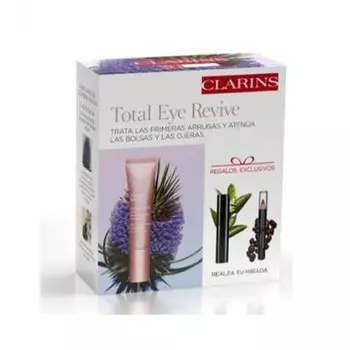 Clarins Total Eye Revive 15 мл + тушь Supra Lift 3 мл + мини-карандаш 01