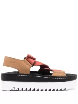Clarks Originals сандалии на рифленой подошве, нейтральный цвет