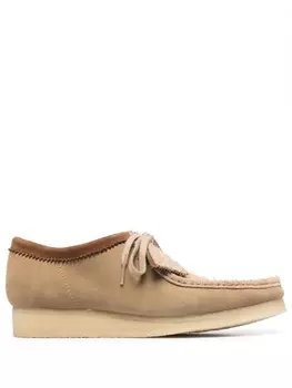 Clarks Originals Wallabee suede loafers, нейтральный цвет