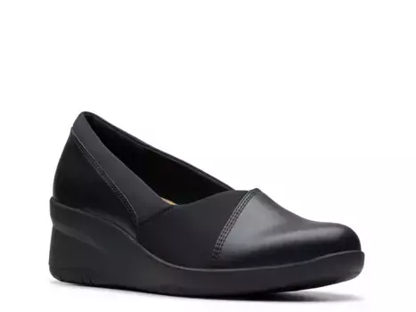 Clarks Suttyn Walk Wedge Slip-On, черные