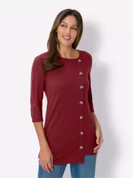 Classic Basics Длинный пуловер "Длинный пуловер", цвет Kirsche