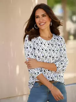 Classic Basics Рубашка с рукавом 3/4 " Рубашка с рукавом 3/4 ", голубой