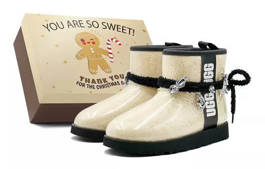 CLASSIC CLEAR MINI Зимние ботинки женские Ugg, кремовый