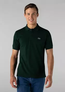 Classic fit l.12.12 темно-зеленая мужская футболка-поло Lacoste