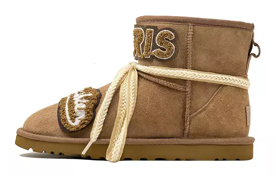 CLASSIC MINI Зимние ботинки женские бежевые Ugg