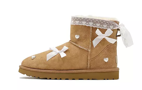 CLASSIC MINI Зимние ботинки женские бежевые Ugg